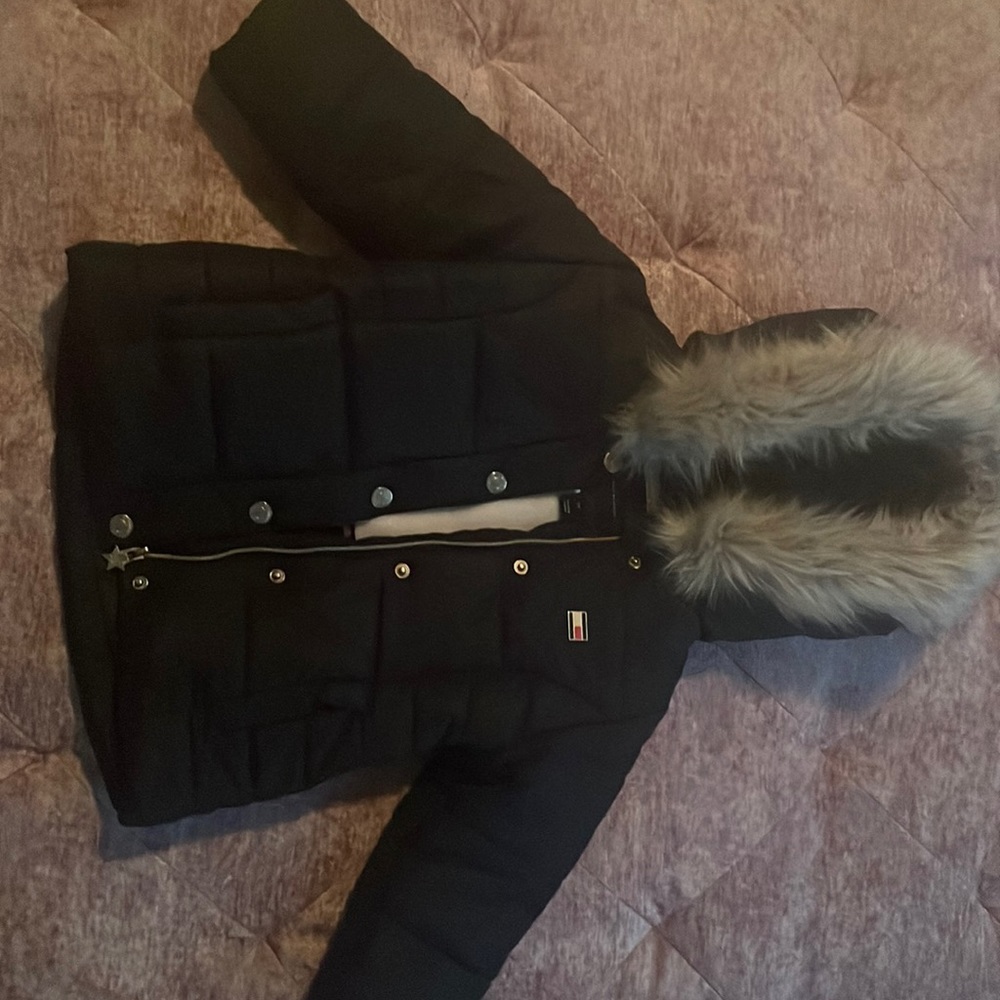Tommy Hilfiger black puffer coat